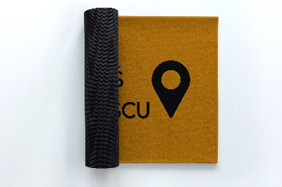 Tapete de entrada Você está aqui