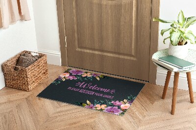 Tapete capacho Tire os sapatos