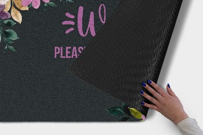 Tapete capacho Tire os sapatos