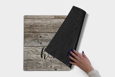 Tapete capacho Tábuas de madeira