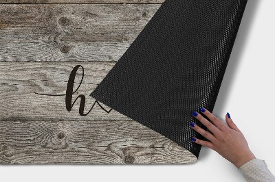 Tapete capacho Tábuas de madeira