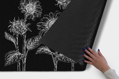 Tapete de entrada Flores de Girassóis