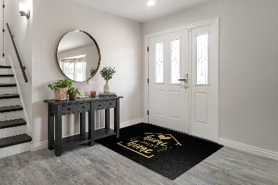 Tapete de entrada Inscrição Sweet Home