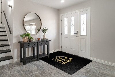 Tapete de entrada Placa de boas-vindas