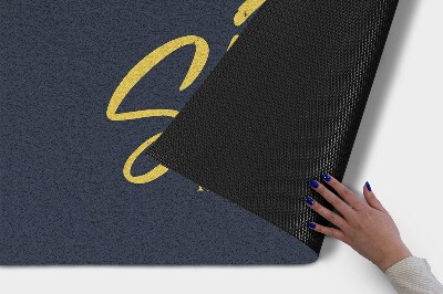 Tapete capacho Com a inscrição