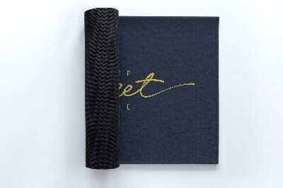 Tapete capacho Com uma inscrição