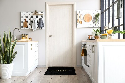 Tapete de entrada Com uma inscrição