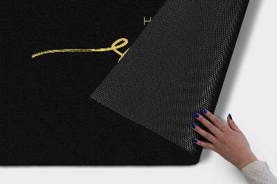 Tapete de entrada Com uma inscrição