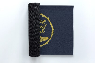 Tapete capacho Com uma inscrição