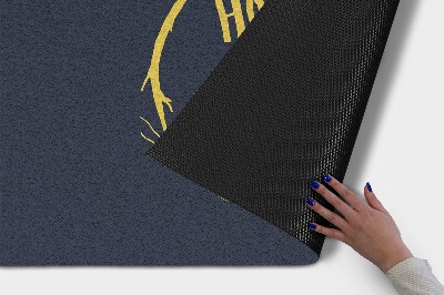 Tapete capacho Com uma inscrição