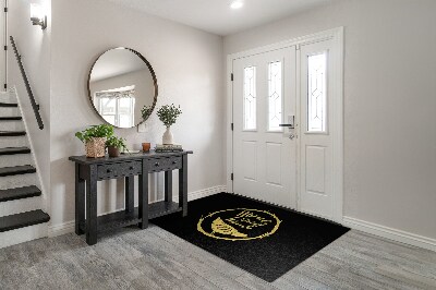 Tapete de entrada Com uma inscrição