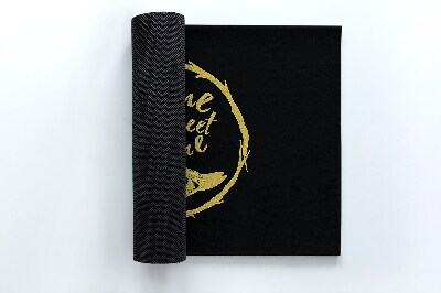 Tapete de entrada Com uma inscrição