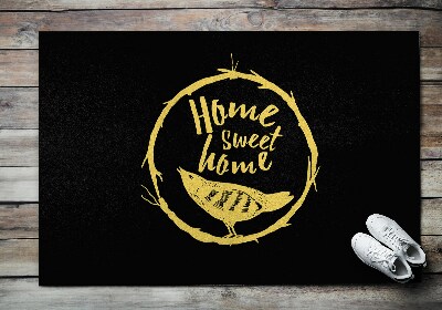 Tapete de entrada Com uma inscrição