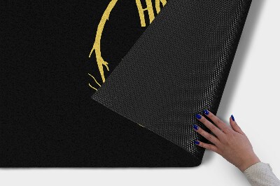 Tapete de entrada Com uma inscrição