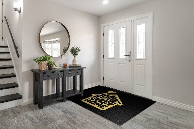 Tapete de entrada Com uma inscrição