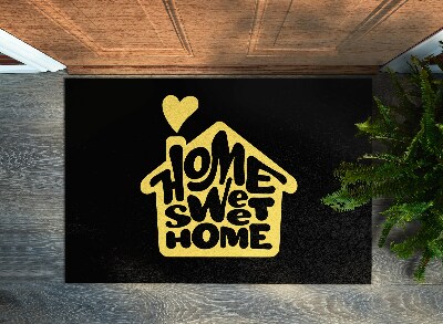 Tapete de entrada Com uma inscrição