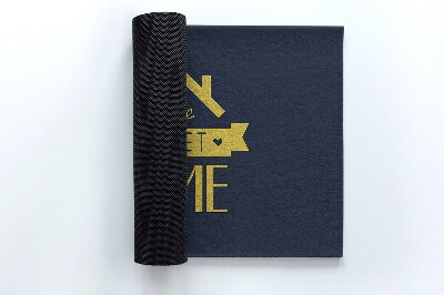 Tapete capacho Com uma inscrição