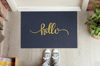 Tapete capacho Com a inscrição Olá