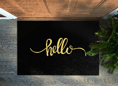 Tapete de entrada Com uma inscrição