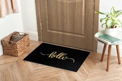 Tapete de entrada Com uma inscrição