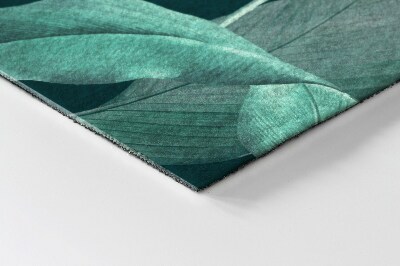 Tapete capacho folhas tropicais