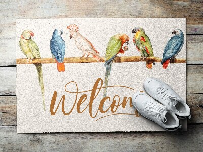Tapete capacho Papagaios