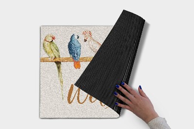 Tapete capacho Papagaios