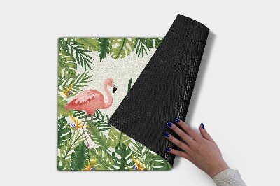 Tapete de entrada Flamingos