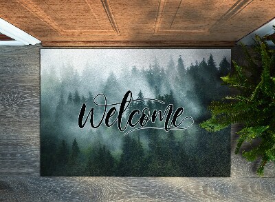 Tapete capacho Bem-vindo à Floresta