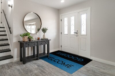 Tapete capacho Bem-vindo, adeus