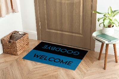 Tapete capacho Bem-vindo, adeus