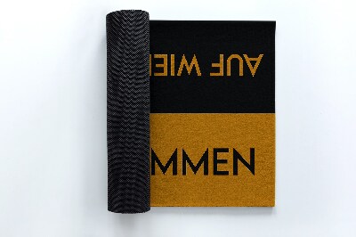 Tapete de entrada Bem-vindo, adeus