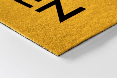 Tapete de entrada Bem-vindo, adeus