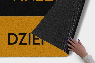 Tapete capacho Bom dia