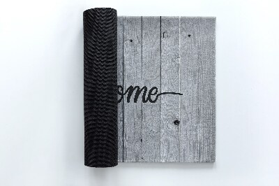 Tapete de entrada Tábuas de madeira