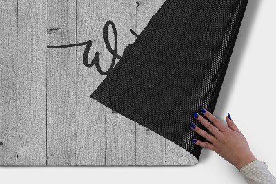 Tapete de entrada Tábuas de madeira