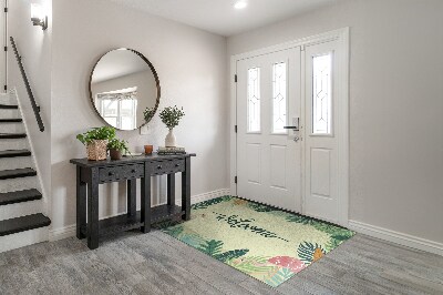 Tapete capacho Folhas tropicais