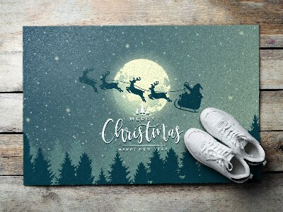 Wycieraczka wewnętrzna Sanie Mikołaja Świąteczna