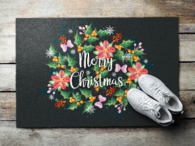 Wycieraczka wewnętrzna Wesołych Świąt Świąteczna