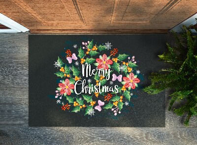 Wycieraczka wewnętrzna Wesołych Świąt Świąteczna