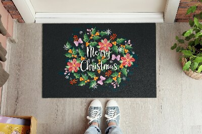 Wycieraczka wewnętrzna Wesołych Świąt Świąteczna