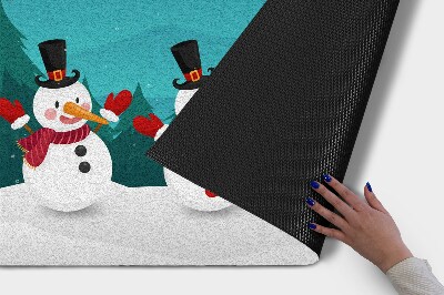 Wycieraczka pod drzwi Świąteczne Bałwanki