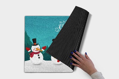 Wycieraczka pod drzwi Świąteczne Bałwanki