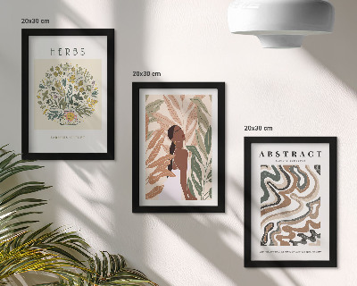 Conjunto de molduras com imagens Pôsteres minimalistas em tons pastel com estética boho