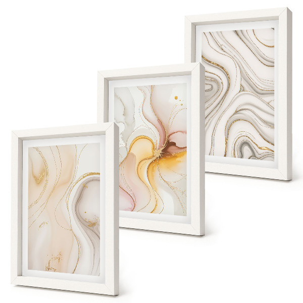 Conjunto de molduras com imagens Padrões abstratos e aconchegantes, motivos elegantes