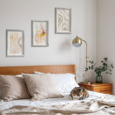 Conjunto de molduras com imagens Padrões abstratos e aconchegantes, motivos elegantes