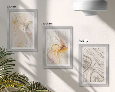 Conjunto de molduras com imagens Padrões abstratos e aconchegantes, motivos elegantes