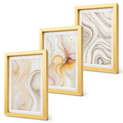 Conjunto de molduras com imagens Padrões abstratos e aconchegantes, motivos elegantes