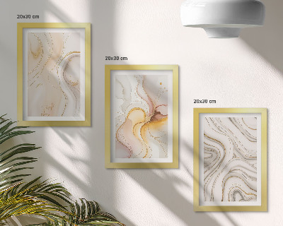 Conjunto de molduras com imagens Padrões abstratos e aconchegantes, motivos elegantes