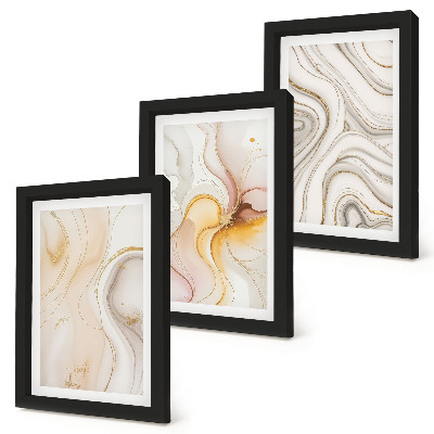 Conjunto de molduras com imagens Padrões abstratos e aconchegantes, motivos elegantes